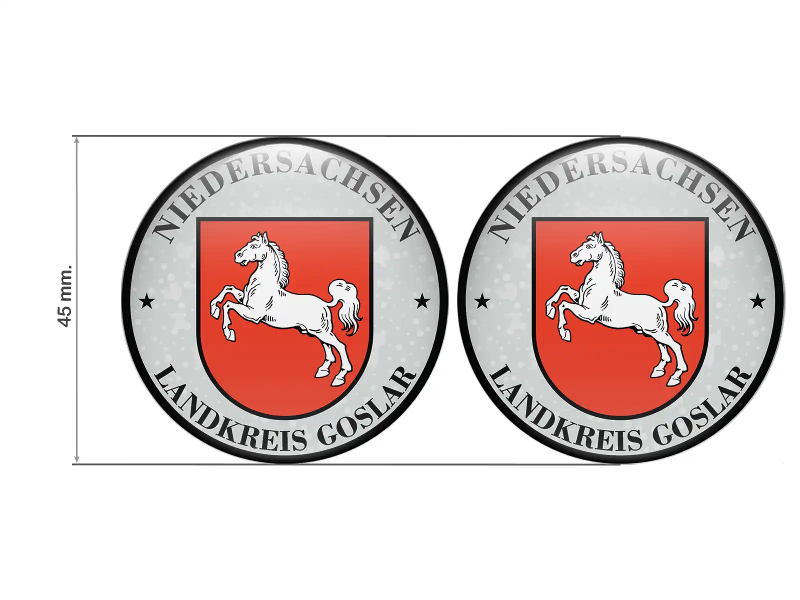 Aufkleber TUV Landkreis Goslar Nummernschild plakette